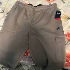Reebok Taupe Cargo Joggers